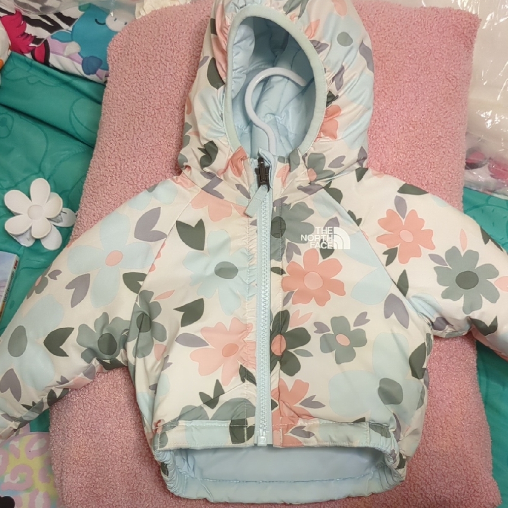 The North Face Floral Pastel Hooded Jacket